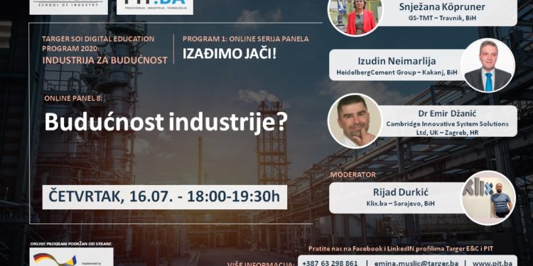 Najava PIT ONLINE PANELA 11: “Budućnost industrije?”