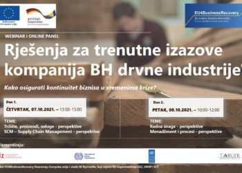 Održan webinar i online panel: Rješenja za trenutne izazove kompanija BH drvne industrije?