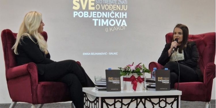 Održana promocija knjige “Sve što trebate znati o vođenju pobjedničkih timova (i kako)” autorice Enise Selmanović – Salkić