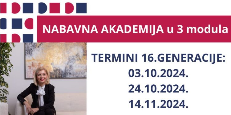 Nabavna akademija u 3 modula, upis polaznika 16. generacije programa