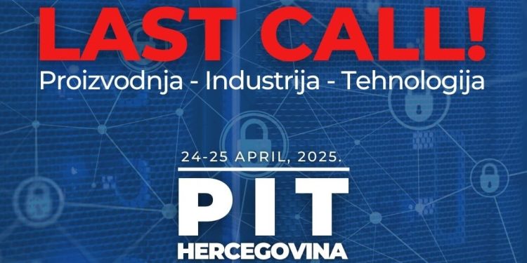 Hercegovina kao regionalni industrijski centar: Za šest dana domaćin konferencije PIT Hercegovina 2025