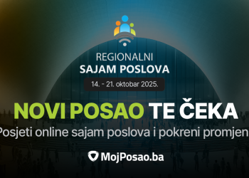 Zakorači u svijet novih prilika – posjeti Regionalni sajam poslova i pronađi posao koji zaslužuješ!