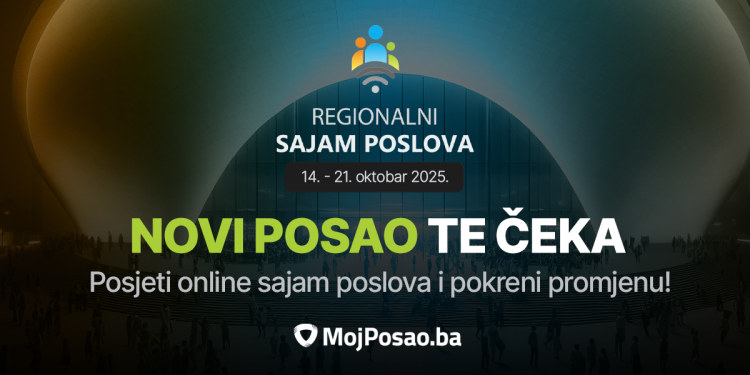 Zakorači u svijet novih prilika – posjeti Regionalni sajam poslova i pronađi posao koji zaslužuješ!