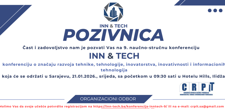 9. naučno-stručna konferencija “INN&TECH” i 4. sajam inovacija i inovativnosti